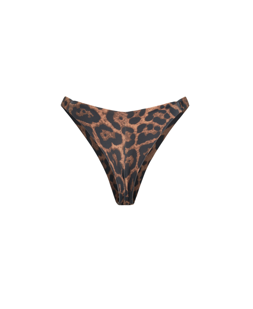 Leopard Brazilian-cut panties crafted from durable double biflex.